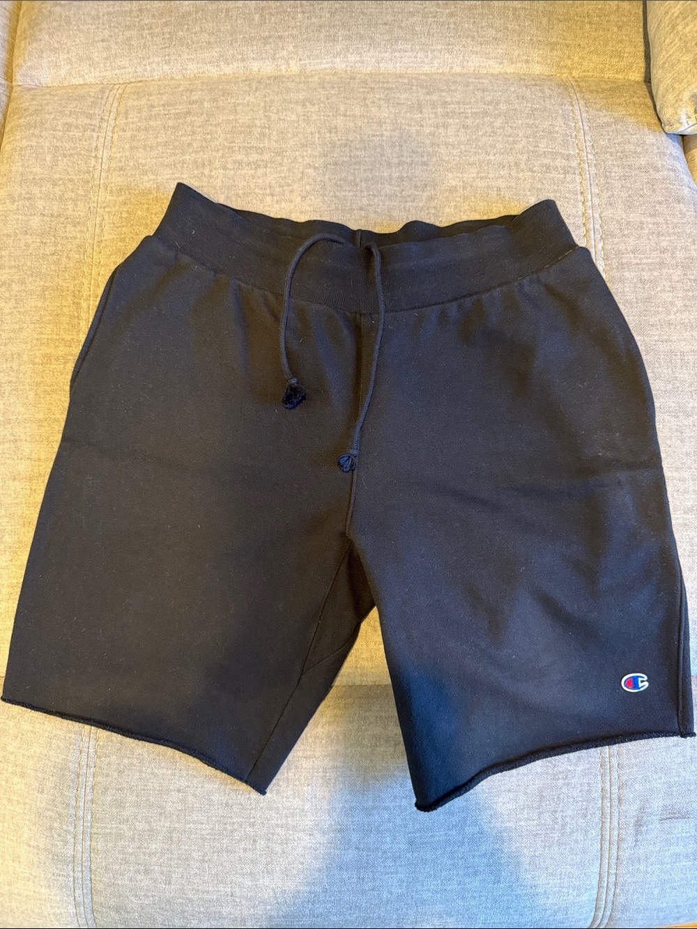 Champion Black Men's Athletic Drawstring Shorts. Large